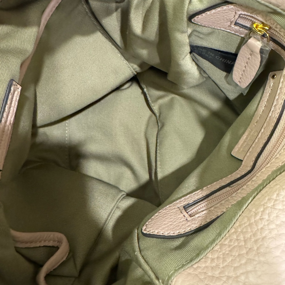 Chic Blush Leather Women's Backpack - image 2